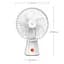Вентилятор портативний Xiaomi MiJia Desktop Mobile Fan ZMYDFS01DM - мініатюра 6