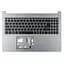 Корпус верхня кришка для Acer Aspire A515-55 A515-55G, (Silver, топкейс з клавіатурою з підсвічуванням, 6B.HSPN7.032, C Cover, Original) - мініатюра 1