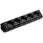 Колодка для удлинителя Panasonic X-tendia с заземлением 5 гнезда black (WLTB04502BL-UA) - миниатюра 1