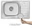 Кухонная мойка Brinex 6642 0,8 мм, врезная BRIN6642SAT08 - миниатюра 2