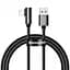 Кабель Baseus Legend Series Elbow Fast Charging Data Cable USB to Lightning 2.4A 1m CALCS-01 Black - мініатюра 1