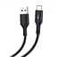 Кабель Hoco U79 Pisces Cable USB to Type-C 2,4A 1,2m Black - мініатюра 1