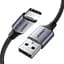 Дата кабель USB 2.0 AM to Type-C 2.0m US288 Aluminum Braid Black Ugreen (60128) - мініатюра 1