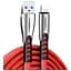 Дата кабель USB 2.0 AM to Lightning 1.0m zinc alloy red ColorWay (CW-CBUL010-RD) - миниатюра 1