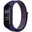 Ремінець на липучці для фітнес-браслету Universal Nylon Xiaomi Mi Band 7/6/5/4/3 Dark Blue - мініатюра 1