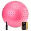 М'яч для фітнесу (фітбол) Cornix 65 см масажний Anti-Burst Pink XR-0485 - мініатюра 1
