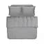 Постільна білизна Lotus Home Washed cotton - Solid antracite сімейний - мініатюра 1
