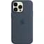 Оригинальный силиконовый чехол Apple Silicone Case MagSafe для iPhone 14 Pro Max (6.7") Storm Blue (MPTQ3ZE/A) - миниатюра 2