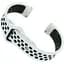 Ремешок Becover Vents Style для Samsung Galaxy (20 mm)/Watch 5/ Watch 4 40/44mm/Watch 4 Classic 42 mm/Watch Active/Active 2 40/44mm/Watch 3 41 mm/Gear S2/Classic/Gear Sport Black-White (705696) - миниатюра 1