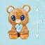 Уцінка. М’яка іграшка Peekapets Ведмедик коричневий 30 см (907867) - мініатюра 6