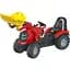Педальний трактор Rolly Toys rollyX-Trac Premium червоний з жовтим (651009) - мініатюра 1