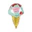 Куля повітряна фольгована (50 см) Ice Cream синя - мініатюра 1