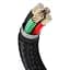 Кабель Baseus Cafule Series Metal Cable USB to Lightning 2.4A 0.25m CALJK-01 Black - миниатюра 4