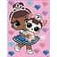Алмазна мозаїка "L.O.L. Surprise! Miss Baby With Miss Puppy" Ідейка AML1201, 15x20 см - мініатюра 1