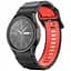Ремінець для Samsung Galaxy Watch 7 - чорно-червоний ширина кріплення 20мм силікон Watchbands Ribbed (W47-9WBWB71714728) - мініатюра 1