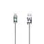 USB Cable Hoco U30 Shadow Knight MicroUSB Silver 1.2m - мініатюра 1