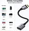 Кабель Ugreen Mini HDMI штекер to HDMI 2.0 разъем 4K 60Hz 25CM Space Gray Aluminum Shell Braided (90593) - миниатюра 6
