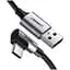 Дата кабель USB 2.0 AM to USB-C 3.0m 3A US284 90° corner black Ugreen (70255) - мініатюра 1
