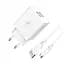 Зарядний пристрій SkyDolphin SC30V (2USB, 2.1A) White + кабель microUSB (SDMZP-000114) - мініатюра 1