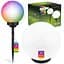 Садова декоративна RGB куля Lumiled ATRIS 20 см на сонячній батареї - мініатюра 1
