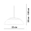 Подвесной светильник Friendlylight Fafel L White FL3200 - миниатюра 3