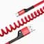 Кабель Baseus Fish Eye Spring Cable USB to Type-C 2A 1m CATSR-09 Red - мініатюра 6