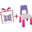 Комплект Poppet Color Pink: стілець + подушка на стілець 55x28x28 см (PP-003P-G) - мініатюра 1
