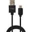 Дата кабель USB 2.0 AM to Type-C 1.0m 3A 18W PVC black Vinga (VCPUSBTC3ABK) - миниатюра 1