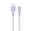 Дата кабель USB 2.0 AM to Lightning 1.0m soft silicone violet ColorWay (CW-CBUL044-PU) - мініатюра 1