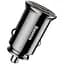 Автомобільний зарядний пристрій Baseus Circular Plastic A+C 30W PPS Car Charger Black (CCALL-YS01) - мініатюра 3