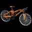 Конструктор велосипед ZHEGAO DOWNHILL BIKE швидкісний гірський 253 деталі - мініатюра 3