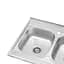 Кухонна мийка Kroner KRP Satin-6080Z (0,8 мм) CV022827, Satin - мініатюра 3