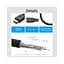 Кабель мультимедійний HDMI M to HDMI M 1.0m 8K cotton braided black Vention (AAUBF) - мініатюра 3