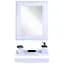 Набір Violet House Роттанг White для ванної кімнати з дзеркалом, білий (0543 Роттанг WHITE) - мініатюра 1
