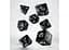 Набор кубиков Classic RPG Black & white Dice Set , 7 шт. (SCLE01) - миниатюра 2
