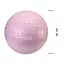 М'яч для фітнесу (фітбол) Cornix 65 см напівмасажний Anti-Burst Light Pink XR-0481 - мініатюра 5