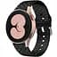Ремінець для Samsung Galaxy Watch 4 44mm - чорний ширина кріплення 20мм силікон Watchbands Twist (W30-1WB10289017) - мініатюра 1