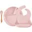 Набір для годування MinikOiOi BLW Set II Pinky Pink, силіконовий (101070020) - мініатюра 1