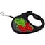 Повідець-рулетка для собак Waudog R-leash, малюнок "Калина", S, до 15 кг, 5 м, світловідбиваюча стрічка чорний - мініатюра 1