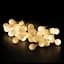 Новорічна гірлянда на батарейках кульки білі 6 метрів - мініатюра 1