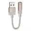 Адаптер переходник Hoco UPA32D USB to Jack 3.5 золотистый - миниатюра 3