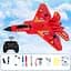 Літак на радіокеруванні SCHE HW32 F22 Fighter Red - мініатюра 5