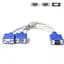 Перехідник VGA M to 2 VGA F 10 cm Atcom (10800) - мініатюра 2