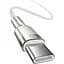 Кабель Baseus Cafule Metal Type-C to Type-C 100W (1m) white (CATJK-C02) - мініатюра 2