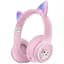 Беспроводные наушники AKZ 01 Bluetooth наушники с кошачьими ушками розовый - миниатюра 1