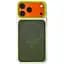 Чехол Epik PC TechWoven Hybrid with MagSafe для Apple iPhone 17 Pro Max (6.9) White / Green - миниатюра 1
