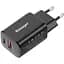 Зарядное устройство Essager 1xUSB + 1xUSB-C PD30W black (ECTPQS-ZTB01) - миниатюра 1