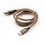 Дата кабель USB 2.0 AM to Type-C nylon 1m brown Vinga (VCPDCTCNB21BR) - мініатюра 2