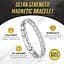 Магнітний браслет MagnetRX® для жінок Ultra Strength - Ефективні титанові магнітні браслети для жінок - Регульована довжина - мініатюра 3