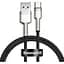 Кабель Baseus Cafule Metal Data Type-C 66W (1m) black (CAKF000101) - мініатюра 1